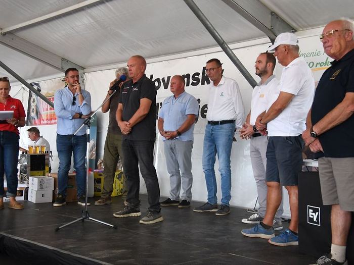 Príhovory hostí na pódiu Dňa poľa sóje 2026